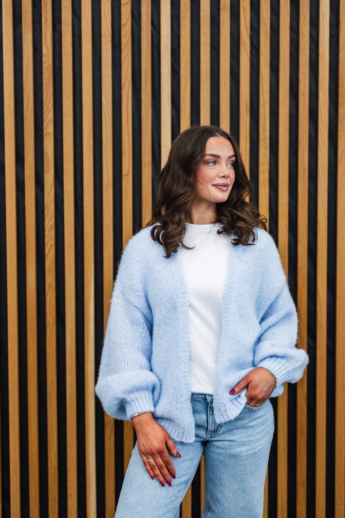 VMMAYBE Knit Cardigan - Cashmere Blue